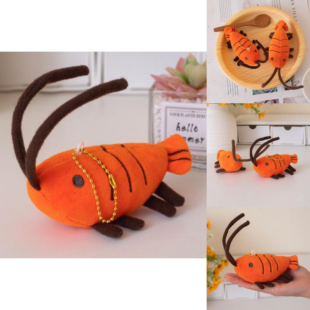 Plush Lobster Keychain With Pp Cotton Filling For Backpack Decor And Collectible Gift