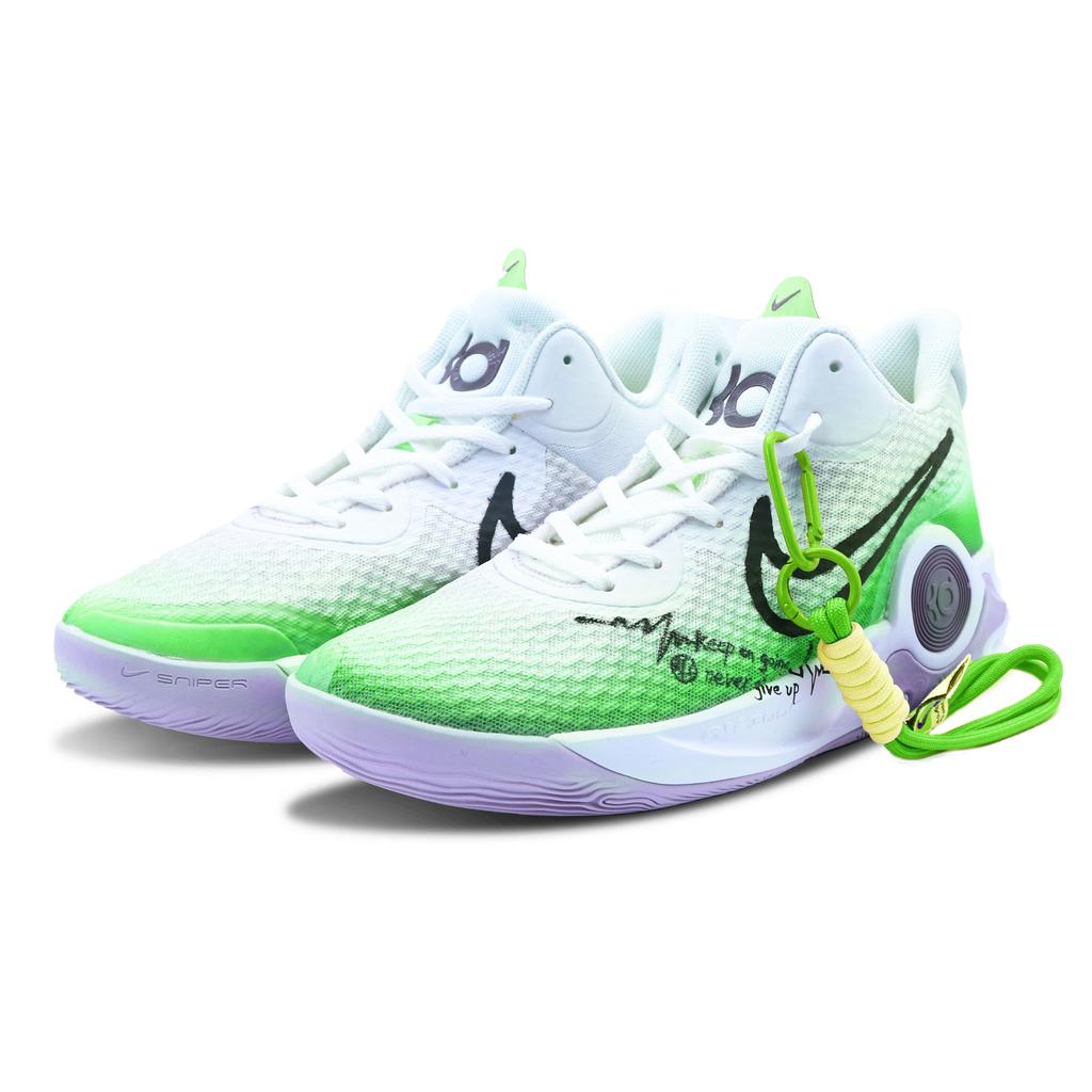 Nike KD Trey 5 IX Cushioning Slip Resistant Mid top Vintage Basketball Shoes Unisex Green DJ6922-100(Team147-)