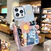 Sunflower Apple 16promax mirror mobile phone case smiley face 17pro mobile phone case does not deform 15p fashion