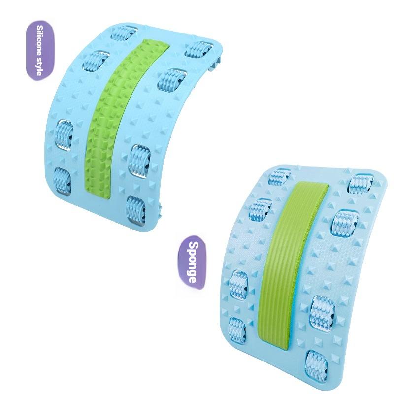Multifunction Sole Roller Massage Corrective Back Massager Stretcher Waist Neck Fitness Lumbar Traction Support Pain Relief