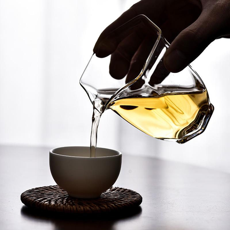 Thickened Glass Tea Cup Tea Set Accessories Tea Filter Creative Water Separation Transparent and Heat-resistant Filter 2025 New