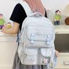 School Bag, Junior High School Girls, Multi-pocket Backpack, High School , Large-capacity Load Reduction, Ridge Protection, Cute Versatile Backpack