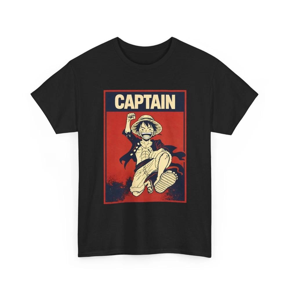 One Piece Luffy Captain Anime Shirt Pirate King Otaku Ace Graphic Tee S