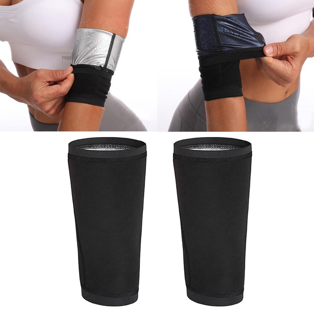 1Pair Arm Shaping Burst Sweat Arm Band Fitness Yoga Exercise Band Slimming Sweat Sauna Sleeve Arm Wrap Protector for Women