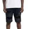 Summer Distressed Denim Shorts for Men, Korean Youth Popular Slim Fitting Small Leg Quarter Pants Jeans