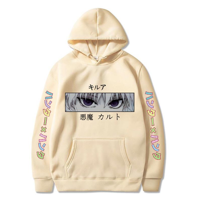 Autumn Winter Hunter Hisoka Kurapika Hoodies Women Killua Zoldyck Devil Eye Sweatshirts Unisex Anime Hxh Hoody Tops