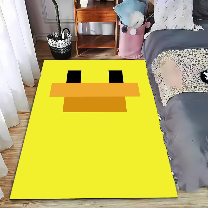 Yellow Duck Pattern carpet Non-slip rug suitable for living room and bedroom sofas