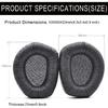 Ersatz-Ohrpolster Geeignet für Sennheiser RS165 RS175 RS185 RS195 HDR165 HDR175 HDR185 HDR195 RS Headset Gamer Abdeckung