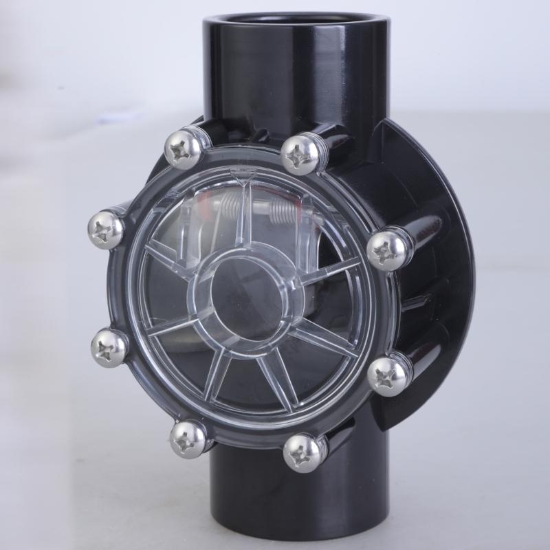 Multipurpose Sturdy ABS Check Valves 180 Degree Designs with Clear Lid Convenient for Pool and Plumbing Systems