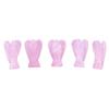 Rose Quartz Angel Crystal Angel Natural Healing Stone Angel Hand Carved Stone Angel Gift, Size 2 Inch by REBUY