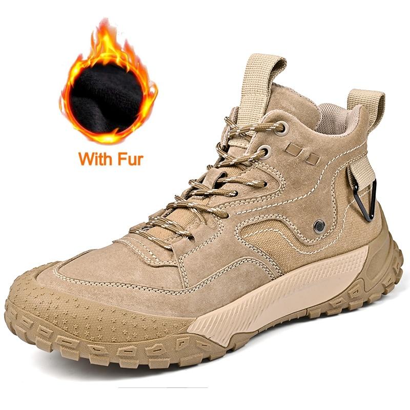 

Роскошные брендовые мужские пустынные армейские ботинки, уличные нескользящие ботинки из натуральной кожи, походные новые дизайнерские туфли на плоской подошве, рабочие защитные ботинки 45