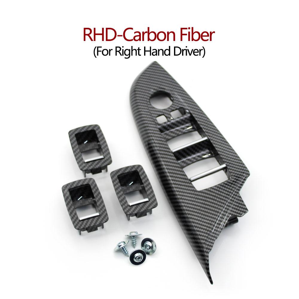 LHD RHD Car Interior Front Rear Door Window Lifting Switch Cover Trim Decoration Outer Frame Replace For BMW X3 F25 2011-2017