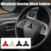 3D Auto Lenkrad Logo Abdeckung Aufkleber Innenraum Zubehör Für 9 Ralliart EX ASX L200 Colt Outlander Pajero Lancer