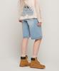 CARGOBROS FOR WOMAN Basic Washed Bermuda Denim Pants (Light Blue)