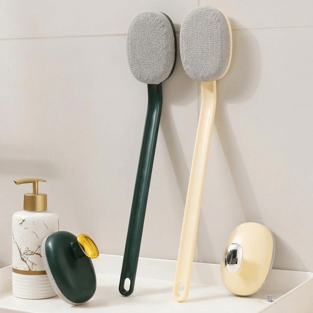 Coarse/Fine Sand Bath Shower Brush Long Handle Exfoliating Brush Back Scrubber Brush  Shower