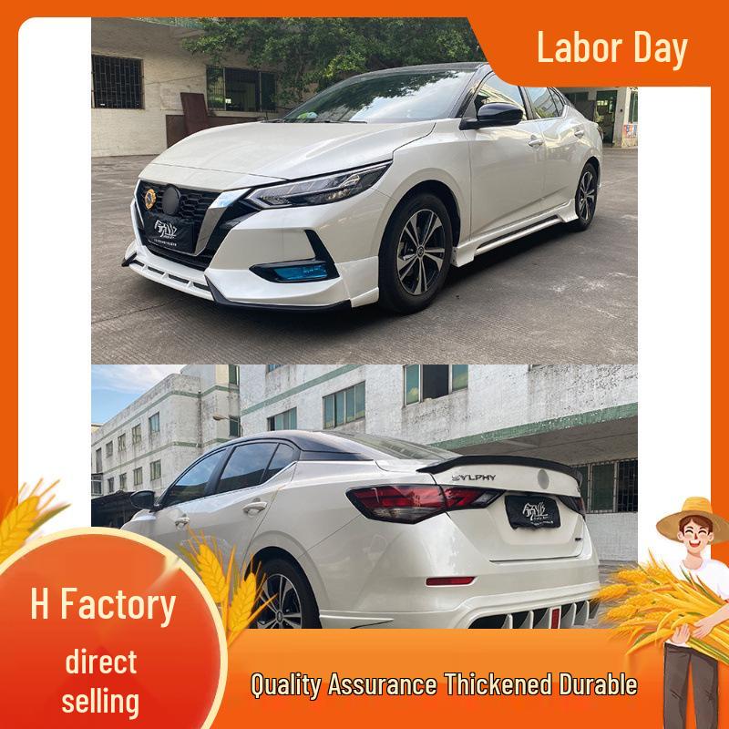 Front & Rear Lips, Side Skirts, Rear Spoiler for 14th Gen Sylphy (2020-2022 Models)
