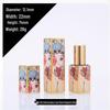 Peking Opera Gold Lipstick Tube with 3D Relief & Magnetic Closure, Square Case 12.1