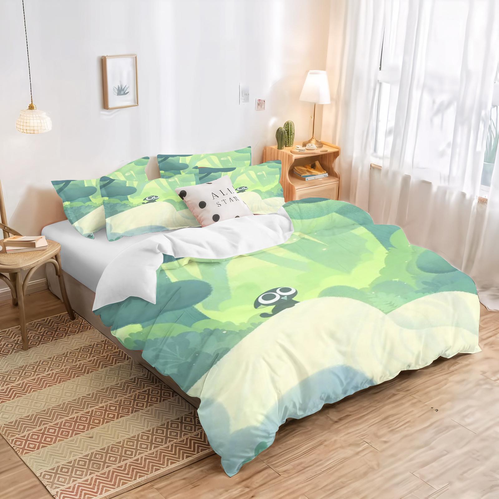 

Miniso X Мультфильм «Битва Ло Сяохэя» Пододеяльник Мультяшные Девочки Кожезаменитель Дышащий Тепло Детская Спальня Постельное Белье 90X200cm