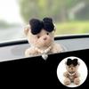 Car Decoration Interior Decoration Bear Screen Ornaments Plush Cartoon Cute Bear Car Center Console Decoration