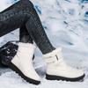 TUINANLE Dámské zimní teplé bavlněné boty s měkkou podrážkou do exteriéru protiskluzové dámské kotníkové boty pánské