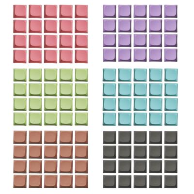 Juego de 20 Teclas PBT 1U de Colores, Resistentes a Manchas y Huellas Dactilares, Mejora la Escritura para Teclados Mecánicos
