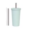 316L Stainless Steel Vacuum Insulated Tumblers With Leak Proof Straw Lid For Office Outdoor Travel Ergonomic Grip Cup