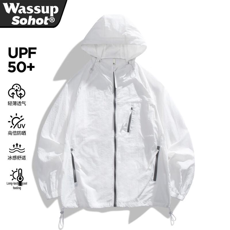 Wassup Sohot Men s Ice Silk Sun Protection Jacket 2XL
