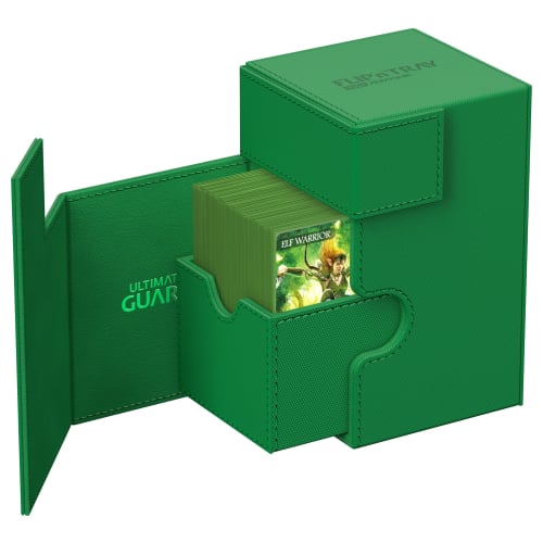 Ultimate Guard Flip`n`Tray Deck Case 100+ Xeno Skin Monochrome Green