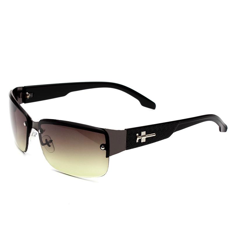 New Men's Sunglasses Men's Metal Frameless Copy-piece Sunglasses Square Riding Sunglasses