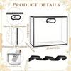 5pcs Plastic Gift Bags with Handle and Ribbon Clear Treat Bags Reusable Thank You Gift Bags Party Favors Bags Gift Wrap Bag