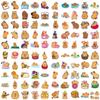 100/200Pc Cute Capybara Sticker Animal Cartoon Graffiti Sticker DIY Phone Guitar Laptop Notebook Suitcase Cup Waterproof Sticker