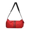 Simple Solid Color Striped Large Capacity Women Shoulder Bag For Daily Use
