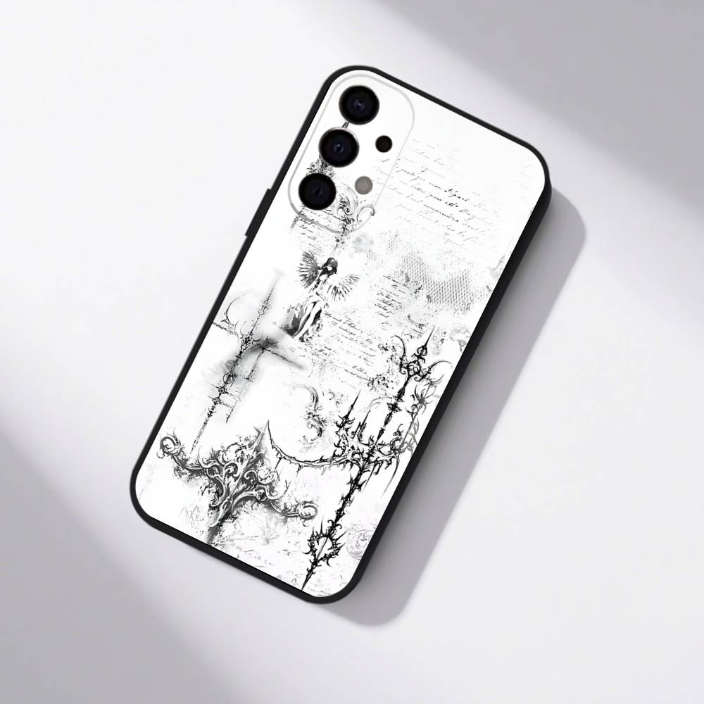 Gotische Coquette Cybersigilismus Handyhülle Für Samsung S25,S24,S21,S22,S23,S30,Ultra,S20,Plus,Fe,Lite,5G Schwarze Hülle