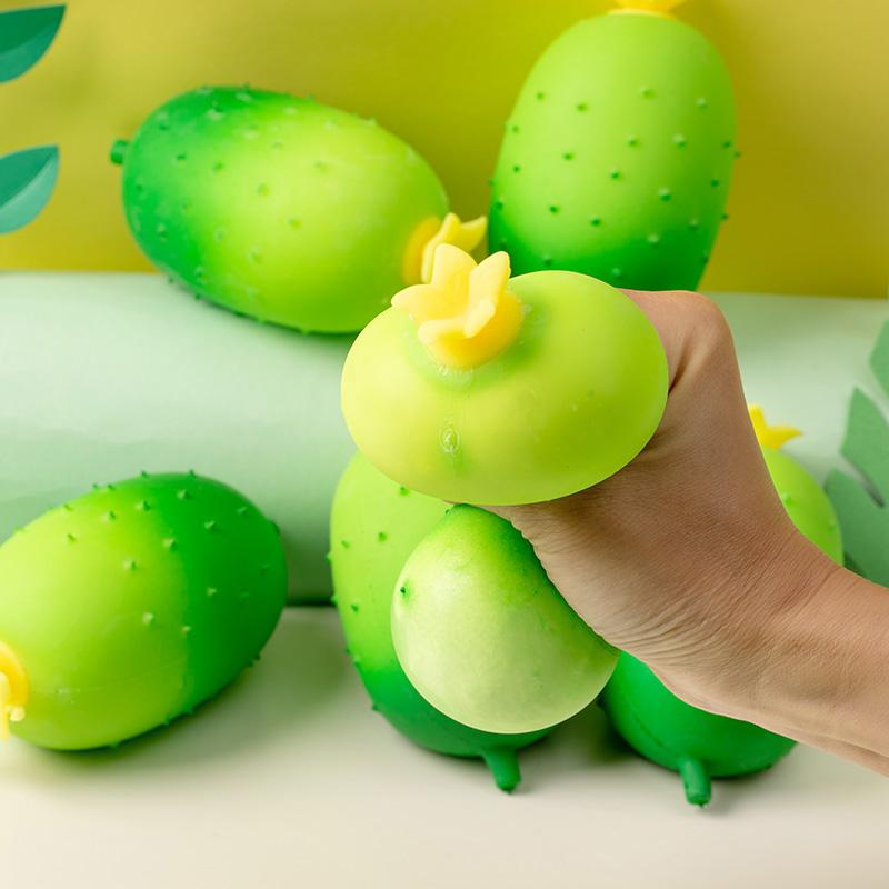 Simulation Cucumber Squeeze Fidget Toys Stress Relief Balls Slow Rebound Decompression Squishy Toy For Adults Kids Birthday Gift