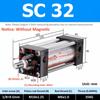 SC Standard Air Cylinder SC80/100/125/160mm Bore Small With Magnetic Pneumatic Cylinder Piston 300/400/500/600/800/1000mm Stroke