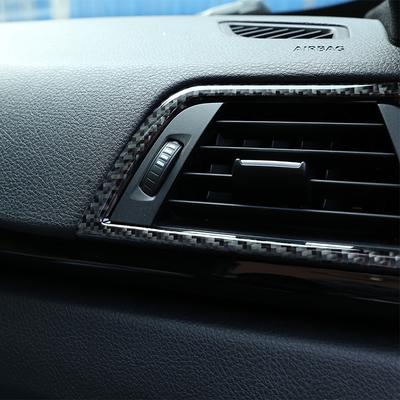 Central Control Panel Trim Cover 3pcs Carbon Fiber Center Control Strip Trim Red Fits for Range Rover Sport 2014-2019