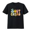 Peace Out Chemo Last Day Of End Chemotherapy Cancer T Shirt Vintage Washed Slightly Stylish Graphic Breathable Versatile Unisex