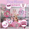 Magical Unicorn Kids Birthday Party Supplies Featuring Colorful Plates Cups And Banners