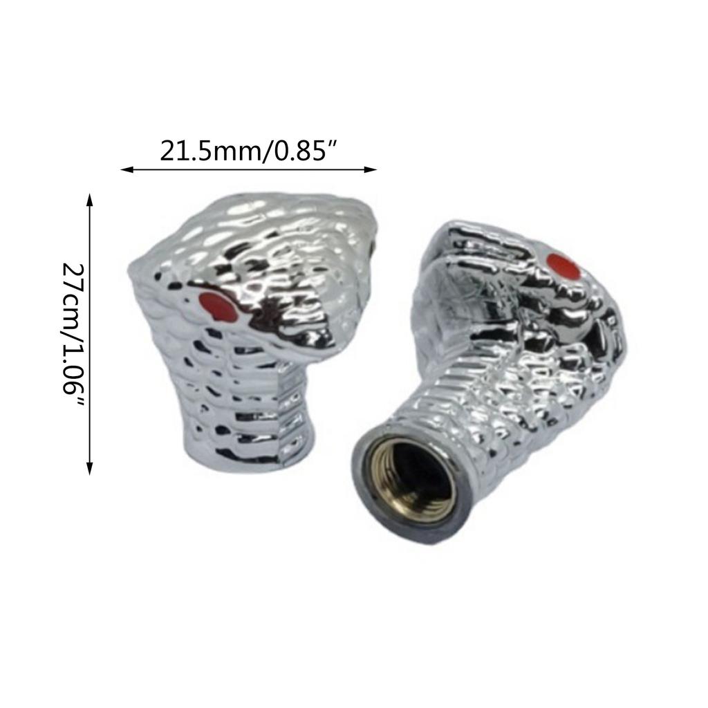 4pcs Tire Valves Stem Cover Snake Head Shape Tire Valves S Dustproof Air Valves Lids Air Protections for Truck Wheel