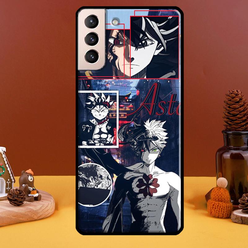 Asta Black Clover Hülle Für Samsung Galaxy S21 Ultra S20 FE S8 S9 S10 Note 10 Plus Note 20 S22 Ultra Cover