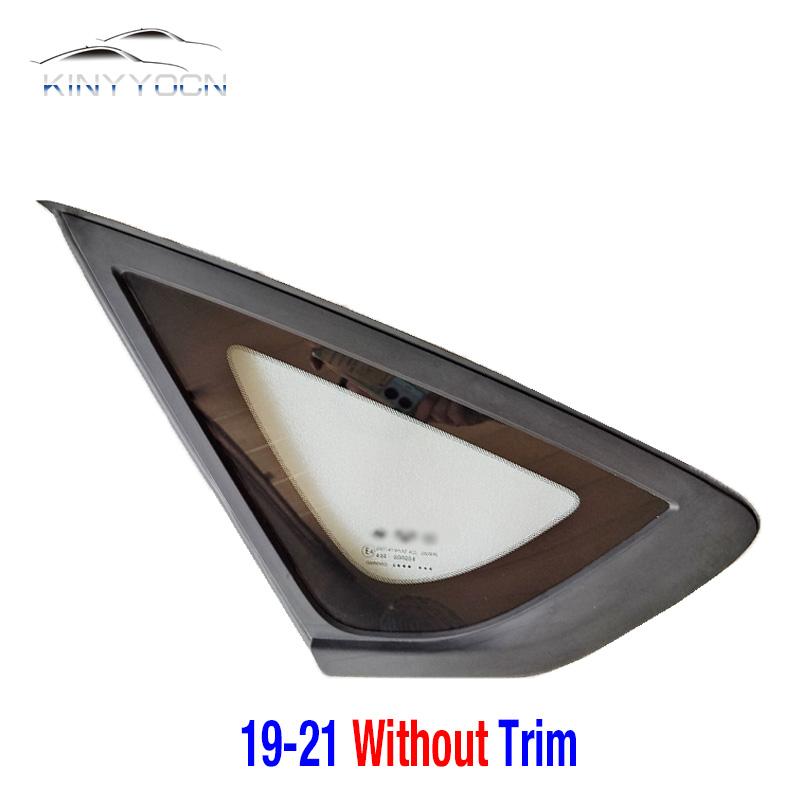 1PCS For Geely Binray Rear Window Glass Triangle Plate Garnish Cover Panel Side Mirror Trim Exterior 19-21 Without Trim L