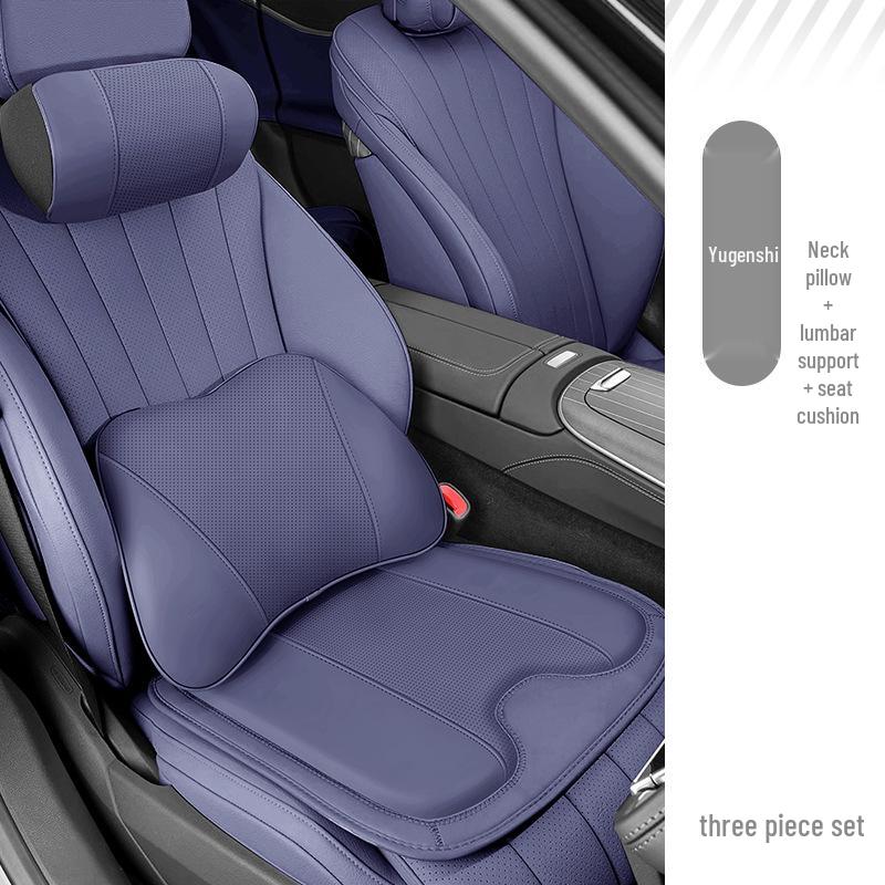 Jiyue 01/07 Car Headrest & Backrest Memory Foam Cushion with Neck and Lumbar Support
