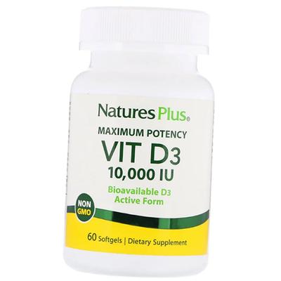 Vitamín D3 vysoce aktivní, vitamín D3 10000, 60 gelcaps (36375140)
