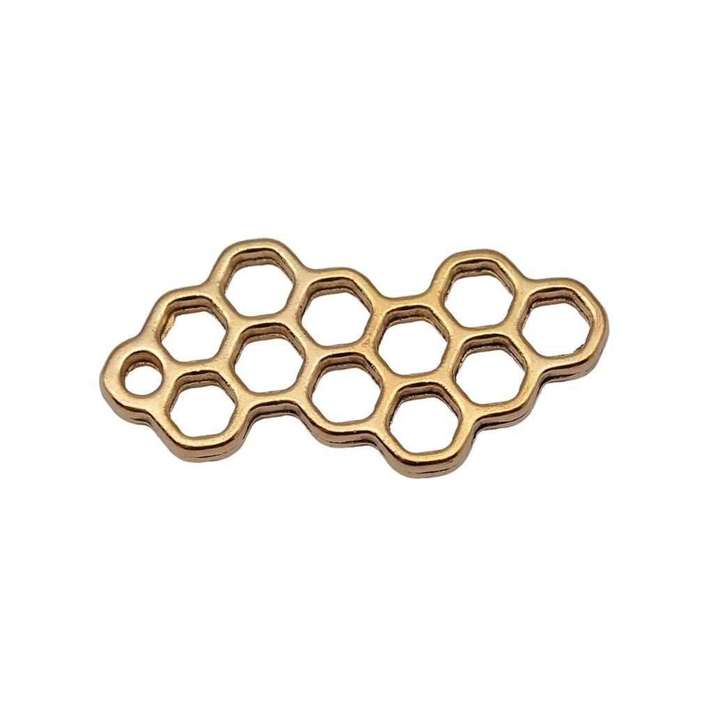 Large Pendants Bees Honeycomb Charms For Bee Themed DIY Jewelry Making