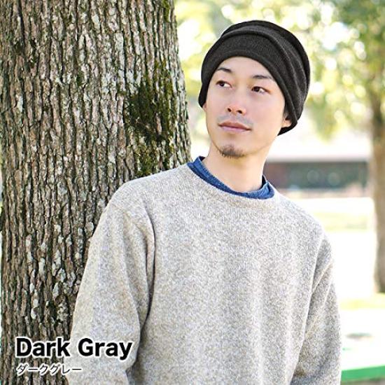 Knit Hat for Men and Perfect for Fall and and Cold Protection x Dark [hanahana15] Women, Oversized, Outdoors, Winter, Crinkled, Stylish, Warm, Casual,