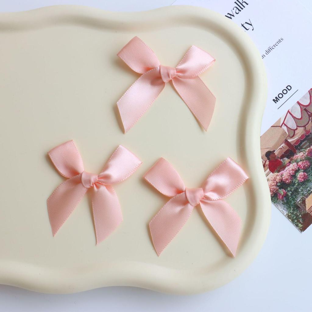 In Stock 1.5CM Wide Hand-Tied Ribbon Bow for Gift Box Decoration