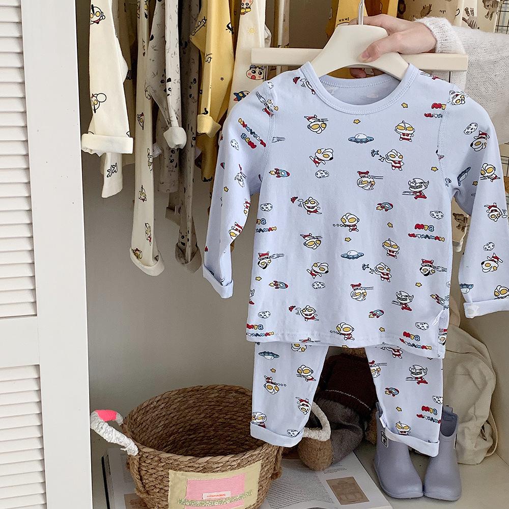 Kinoakiu Kinder Pyjama-Set im koreanischen Stil - Warm, Niedlich, Unisex Schlafbekleidungs-Accessoires