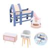 Simulation Dollhouse Wooden horse Toy Dollhouse Dollhouse Furniture  Small Gift
