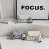 Early Spring New Pleated Small Bag Women's New Fashion Versatile Chain Messenger Bag Shoulder Small Square Bag
