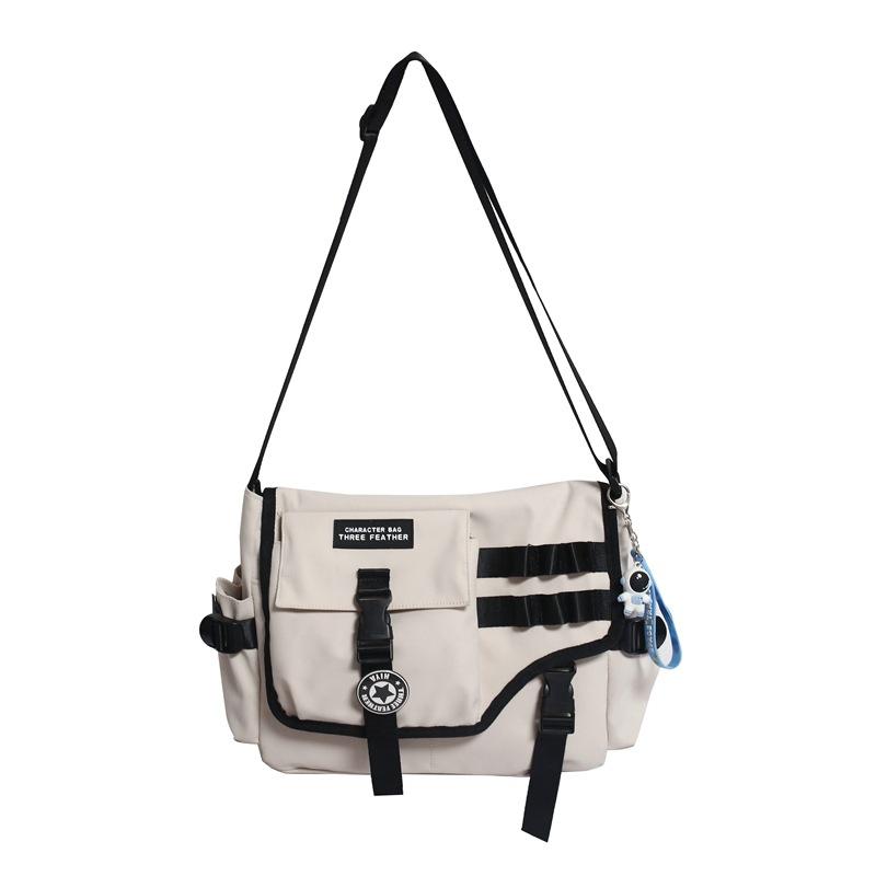Women Canvas Crossbody Bags Nylon Men Postman Student Shoulder Messenger Bag Large Satchel Fashion Bookbag Big Handbags